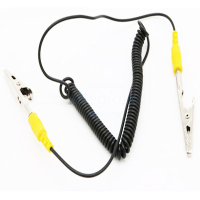 Dây Nối Đất Chống Tĩnh Điện 2 Đầu Cá Sấu 4mm