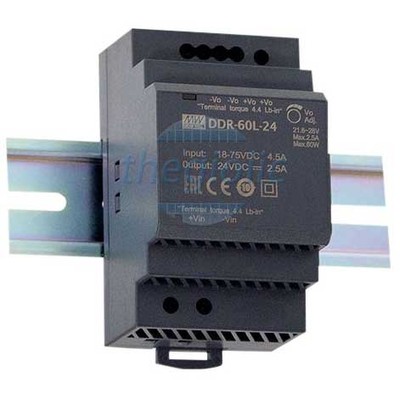 DDR-60G-12 Nguồn Mean Well Gắn Ray 12V 5A