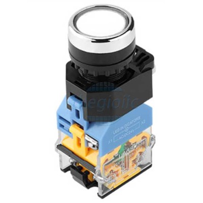 LA38-11DNZS Nút Nhấn Nhả Có LED Trắng 440V 10A