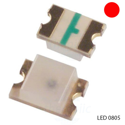 LED Đỏ 0805 Dán SMD Trong Suốt Harvatek
