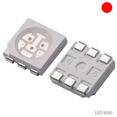 LED Đỏ 5050 Dán SMD Trong Suốt