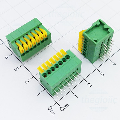 KF141-2.54-7-R Terminal Block 7 Tiếp Điểm Cắm Dây Ngang 2.54mm 150V 2A
