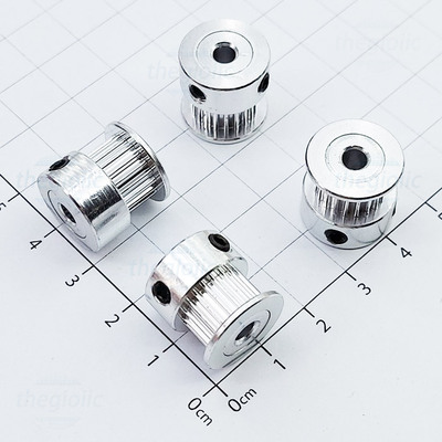 GT2 Bánh Răng 20 Răng, Bước 2mm, Trục 4mm, Rãnh Dây Đai 7mm