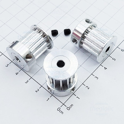 5M12-K Bánh Răng 12 Răng, Bước 5mm, Trục 5mm, Rãnh Dây Đai 16mm