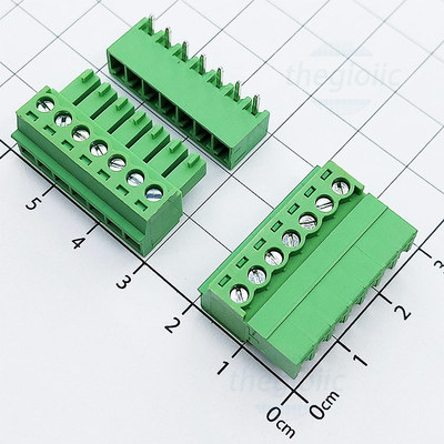UL-3.81-7-R Terminal Block Plug-in Hàn PCB 7 Chân Cong 3.81mm 300V 10A ULO