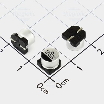 Tụ Nhôm SMD 10uF 50V 5x5.4mm