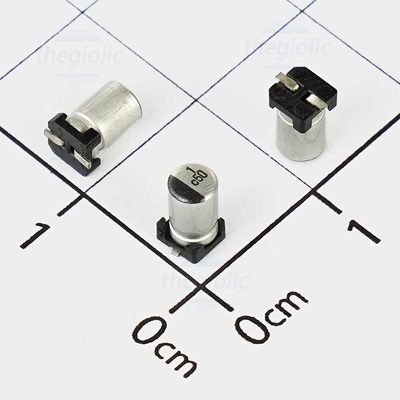 Tụ Nhôm SMD 1uF 50V 4x5.4mm
