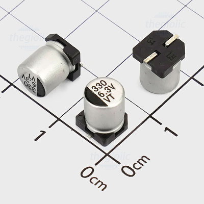 Tụ Nhôm SMD 330uF 6.3V 6.3x7.7mm