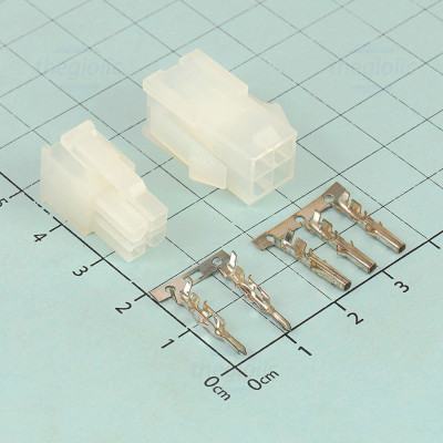 Bộ Đầu Nối 5557, 5559 4.2mm 4 Chân 2 Hàng Kèm Kim Bấm Dây
