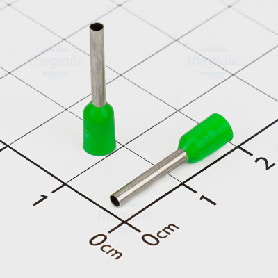 E1012 Cos Pin Rỗng Cỡ Dây 18AWG Màu Xanh Lá