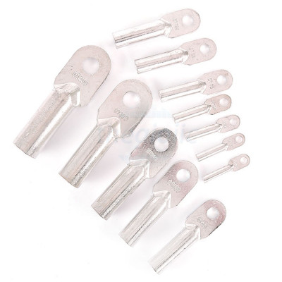 DT-16A Đầu Cos Trần Bằng Đồng Mạ Thiếc Cỡ Dây 16mm2 Vít M8