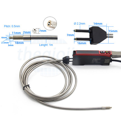 BUF-47MG Bộ Cảm Biến Sợi Quang NPN M4 12~24V