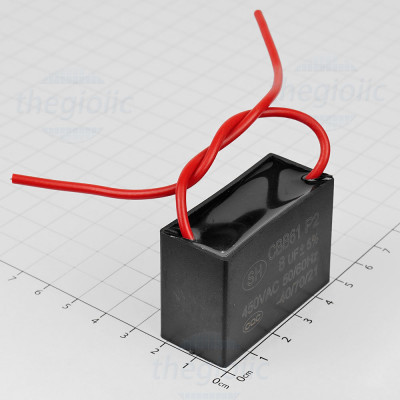 Tụ Quạt, Động Cơ CBB61 8uF 450VAC