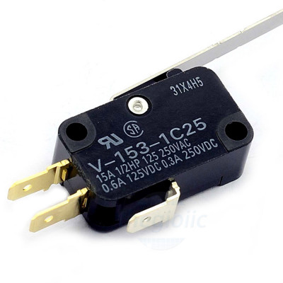 V-153-1C25 Công Tắc Hành Trình Omron 250VAC 15A SPDT
