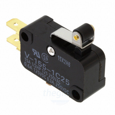 V-155-1C25 Công Tắc Hành Trình Omron 250VAC 15A SPDT
