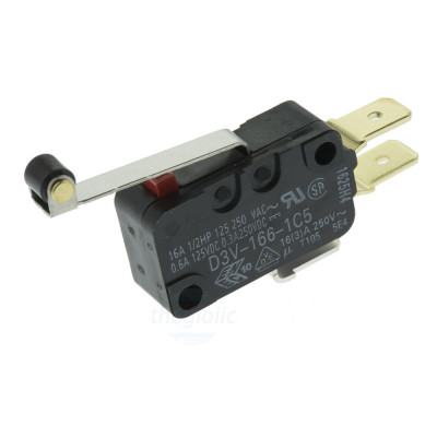 D3V-166-1C5 Công Tắc Hành Trình Omron 250VAC 16A SPDT-NO/NC