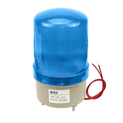 LED-1101 Đèn LED Xoay Báo Động 220VAC Màu Xanh Dương