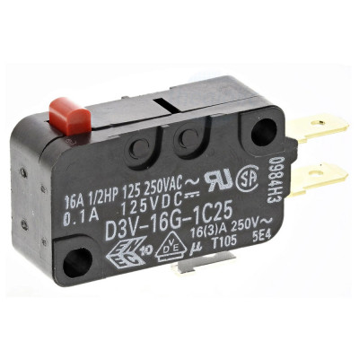 D3V-16G-1C25 Công Tắc Hành Trình Omron 250VAC 16A SPDT-NO/NC