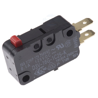 D3V-16G-1C25-K Công Tắc Hành Trình Omron 250VAC 16A SPDT-NO/NC
