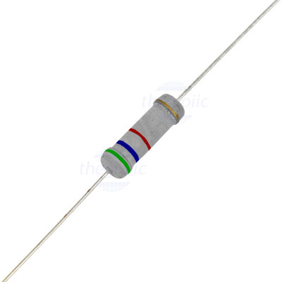 Điện Trở 5.6 KOhm 2W 5% 4 Vòng Màu