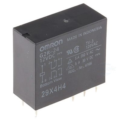 G2R-24-12VDC Rơ Le 12VDC 4A DPDT 8 Chân