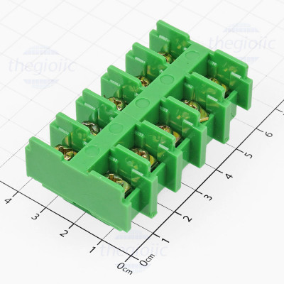 JF5-2.5/5 Terminal Khối Gắn Ray 5 Cực 25A 660V Cỡ Dây 0.5~2.5mm²