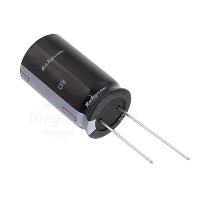 Tụ Hoá 56uF 18x20mm 400VDC Xuyên Lỗ Rubycon