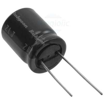 Tụ Hoá 820uF 100VDC 18x40mm Xuyên Lỗ Rubycon 100ZLJ820M18X40