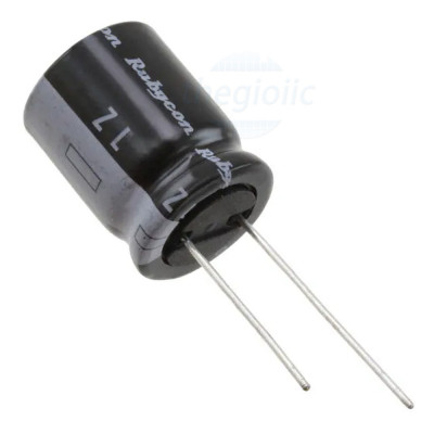 Tụ Hoá 1000uF 63VDC 16x35.5mm Xuyên Lỗ Rubycon 63ZL1000MEFC16X35.5