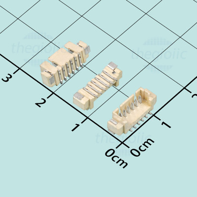 Đầu MX1.25mm 6 Chân Dán SMD Thẳng Đứng