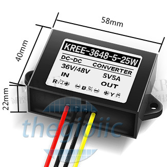 0858-5-25W Bộ Chuyển Đổi DC-DC Ra 5V 5A 25W