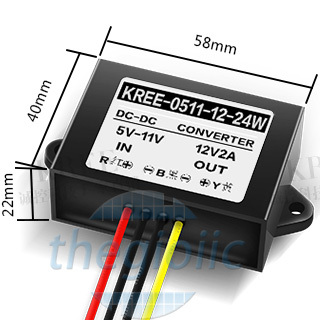0511-12-24W Bộ Chuyển Đổi DC-DC Ra 12V 2A 24W