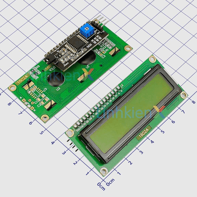 Màn Hình LCD 1602 Nền Xanh Lá Chữ Đen 5VDC Kèm I2C Driver