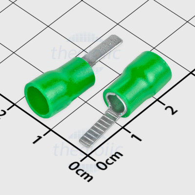 DBV5.5-10 Đầu Cos Pin Dẹp 48A Cỡ Dây 12-10AWG Màu Xanh Lá