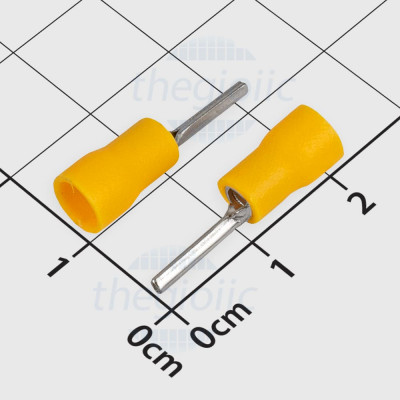 PTV2-12 Đầu Cos Pin Đặc 19A Cỡ Dây 16-14AWG Màu Vàng