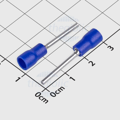 PTV1.25-18 Đầu Cos Pin Đặc 19A Cỡ Dây 22-16AWG Màu Xanh Dương