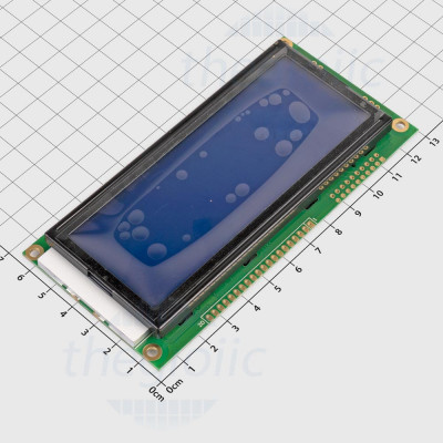 KS0108 Màn Hình LCD 19264 Nền Xanh Dương Chữ Trắng 5VDC