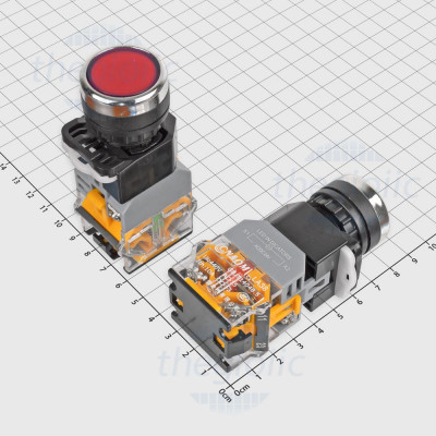 LA38-11DNZS Nút Nhấn Giữ Có LED Đỏ 24V 10A