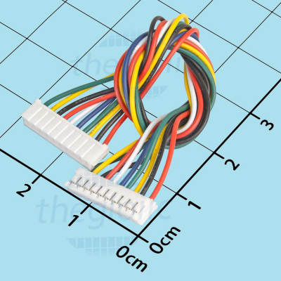Dây Bus EH2.54 Cái-Cái 10 Tiếp Điểm 2.54mm Dài 20cm