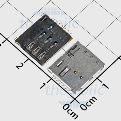 NS-PP-7P Khay Cắm Nanosim 7 Chân Push-Push