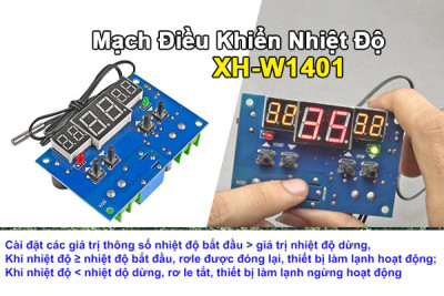 W1401 Điều Khiển Nhiệt Độ -9 → +99 °C