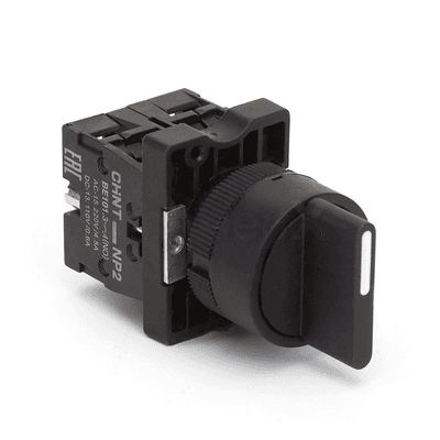NP2-ED53 Công Tắc CHiNT Xoay Nhả 3 Vị Trí 2NO Cần Ngắn 4.5A 220V