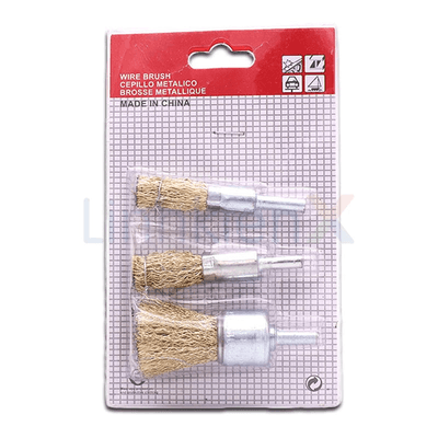 Bộ 3 Chổi Đánh Rỉ Sắt Mũi Bút Cho Máy Khoan Mini 6mm