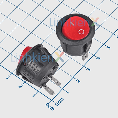 KCD1-105 Công Tắc Bập Bênh ON-OFF Màu Đỏ 2 Chân 6A/250V